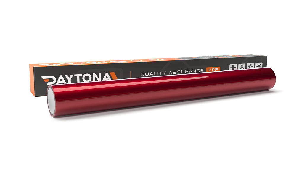 Глянцевая полиуретановая пленка Вишневый Металлик DAYTONA PPF S200 Liquid Metallic Cherry Red